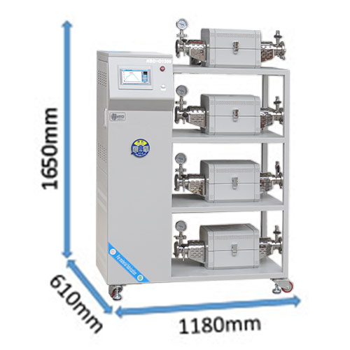 开启式高通量四通道管式炉